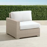 Palermo Left-facing Chair with Cushions in Dove Finish - Rumor Snow - Frontgate