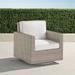 Small Palermo Swivel Lounge Chair with Cushions in Dove Finish - Rumor Snow - Frontgate