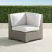 Small Palermo Corner Chair in Dove Finish - Rumor Stone, Standard - Frontgate