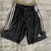 Adidas Bottoms | Adidas Boys Athletic Basketball Shorts Kid Sz Youth Large Yl Black White Stripes | Color: Black/White | Size: Lb