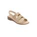Women's The Sutton Sandal By Comfortview by Comfortview in Champagne (Size 12 M)
