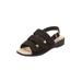 Women's The Sutton Sandal By Comfortview by Comfortview in Black (Size 9 1/2 M)