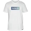 Hurley Herren Evd WSH OAO Boxed Gradient Ss T-Shirt, weiß, S