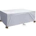 DKHLYB Garden Furniture Cover Garden Table Cover 600D Oxford Polyester Outdoor Patio table Covers Rectangular Cover Windproof Waterproof Anti-UV for Chair and Table Rattan Sofa Cover 220x120x75cm