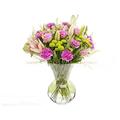 Burst of Joy Bouquet with chocolates and comes with our 10 Day Freshness Guarantee., PINKS