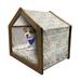 East Urban Home Gray Wood Dog House Wood House in Brown | 25.59 H x 29.53 W x 21.65 D in | Wayfair AC59D5D2C9FB428EABAD84F508CCBC5A