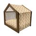 East Urban Home Orange Wood Dog House Wood House in Brown | 25.59 H x 29.53 W x 21.65 D in | Wayfair 3AF544AD68324A2BA195A505B9520EE7