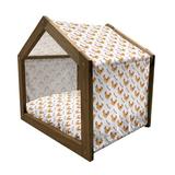 East Urban Home Orange Wood Dog House Wood House in Brown | 25.59 H x 29.53 W x 21.65 D in | Wayfair 65A0ACCBA06E468BB3737984EB2A0C4F