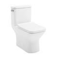 Swiss Madison Carre 1.28 GPF Water Efficient Square One-Piece Toilet Seat Included in White | 25.81 H x 14.94 W x 14.94 D in | Wayfair SM-1T258
