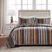 Millwood Pines Adal Earth Standard Cotton Reversible Modern & Contemporary Quilt Set Cotton in Brown | King Quilt + 2 King Shams | Wayfair