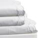 Percale Cotton Double Scalloped Embroidered Crisp Sheet Set