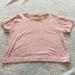 Athleta Tops | Cropped Athleta Workout Tee! | Color: Pink | Size: S