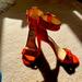 Jessica Simpson Shoes | A Beautiful Orange Toe Out Jessica Simpson Anklets Sandal | Color: Orange | Size: 6.5