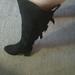 Torrid Shoes | Black High Knee Boot Tie In The Back | Color: Black | Size: 8w