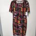 Lularoe Dresses | Lularoe Julia Medium Nwt Dress Americana Collection | Color: Brown | Size: M
