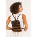 Free People Bags | Free People San Diego Beaded Backpack | Color: Black/Brown | Size: Os