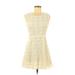 Kimchi Blue Casual Dress - A-Line: Ivory Brocade Dresses - Women's Size 6