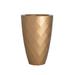 Vondom Nano Resin Pot Planter Resin/Plastic in Brown | 14.25 H x 7 W x 7 D in | Wayfair 47036F-Champagne