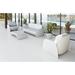 Vondom Pezzettina Armchair w/ Cushions Plastic in Gray/White | 31.75 H x 39.25 W x 34.75 D in | Outdoor Furniture | Wayfair 56010-White