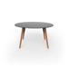 Vondom Faz Wood Lounge Table Edge Top Wood in Black | 29.25 H x 47.25 W x 47.25 D in | Wayfair 54323-Black-Wood 2