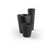 Vondom Nano Resin Pot Planter Resin/Plastic in Gray | 14.25 H x 7 W x 7 D in | Wayfair 40518F-Anthracite