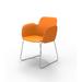 Vondom Pezzettina Patio Dining Armchair Plastic/Resin in Orange | 31.5 H x 22.75 W x 21.75 D in | Wayfair 56005-Orange
