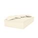Orren Ellis Jut - Chill Bed - 4 Pillows - 90.5" X 47.25" - Basic - White Plastic in Pink/White | 15.75 H x 47.25 W x 90.5 D in | Outdoor Furniture | Wayfair
