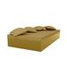 Orren Ellis Jut - Chill Bed - 4 Pillows - 90.5" X 47.25" - Lacquered - Bronze Plastic in Brown | 15.75 H x 47.25 W x 90.5 D in | Outdoor Furniture | Wayfair