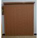 Symple Stuff Woodlook Cordless Room Darkening Chestnut Vertical Blind Synthetic Fabrics | 72 H x 52 W x 3.5 D in | Wayfair