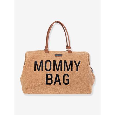 Große Wickeltasche „Mommy bag“, Teddyfleece CHILDHOME beige