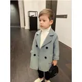 Manteau en laine pour enfants veste d'hiver pour garçons vêtements chauds pour enfants blazer