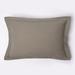 Karso Grey Cotton Linen Quilt or Pillow Sham