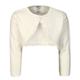 Jacky - Jersey-Bolero Classic Girls Mit Rüschenborte In Offwhite, Gr.86