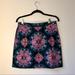 J. Crew Skirts | Jcrew Paisley Floral Mini Skirt | Color: Black | Size: 4
