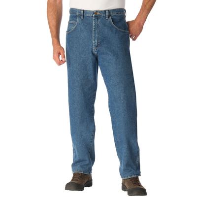 Men's Big & Tall Wrangler® Relaxed Fit Classic Jeans by Wrangler in Antique Indigo (Size 58 28)
