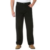 Men's Big & Tall Wrangler® Relaxed Fit Classic Jeans by Wrangler in Black Denim (Size 40 36)