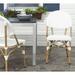 Bay Isle Home™ Nergizli Stacking Patio Dining Side Chair Wicker/Rattan in White | 35 H x 18 W x 21.7 D in | Wayfair BAYI8403 40777465