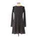 Gap Casual Dress - A-Line: Gray Marled Dresses - Women's Size Medium