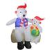 4' Inflatable Polar Bear Family Lighted Christmas Yard Art Decor