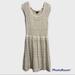 American Eagle Outfitters Dresses | American Eagle Sz Large Dress, Cream Knit W/ Underslip, Silver Sparkle, Like New | Color: Cream | Size: L