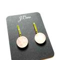 J. Crew Jewelry | Jcrew Gem Quartz-Like Earrings | Color: Green/Pink | Size: Os