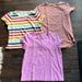 Madewell Tops | Bundle Of 3 Tshirts (Madewell And Abercrombie & Fitch) | Color: Pink | Size: Xs