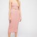 Free People Skirts | Free People Set: Top And Midi Skirt | Color: Pink/White | Size: L