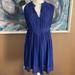 Anthropologie Dresses | Anthropologie See U Soon Blue Sleeveless Pleated Dress, M. | Color: Blue | Size: M