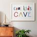 Zoomie Kids Cool Kids Cave - Picture Frame Print on Canvas Canvas, Solid Wood in Blue/Red/Yellow | 31 H x 44 W x 1 D in | Wayfair