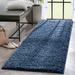 Blue 31 x 1.8 in Area Rug - Well Woven kids Emerson Modern Solid Dark Textured Shag Rug Polypropylene | 31 W x 1.8 D in | Wayfair ELL-14-2L