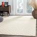 White 72 x 0.25 in Indoor Area Rug - Wade Logan® Bareen Geometric Handmade Tufted Wool/Area Rug in Ivory Cotton/Wool | 72 W x 0.25 D in | Wayfair