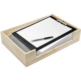 Sorbus Office Desktop Organizer, Letter Paper Tray, Stackable, Natural Wood in Brown | 3.12 H x 6 W x 10.5 D in | Wayfair PWD-TR