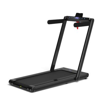 Costway 2-in-1 Folding Treadmill with Dual LED Display-Black