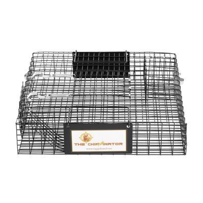 Rugged Ranch CHPTO Chipmunkinator Live Chipmunk Squirrel Metal 2 Door Cage Trap - 14.5 x 14.5 x 4 inches